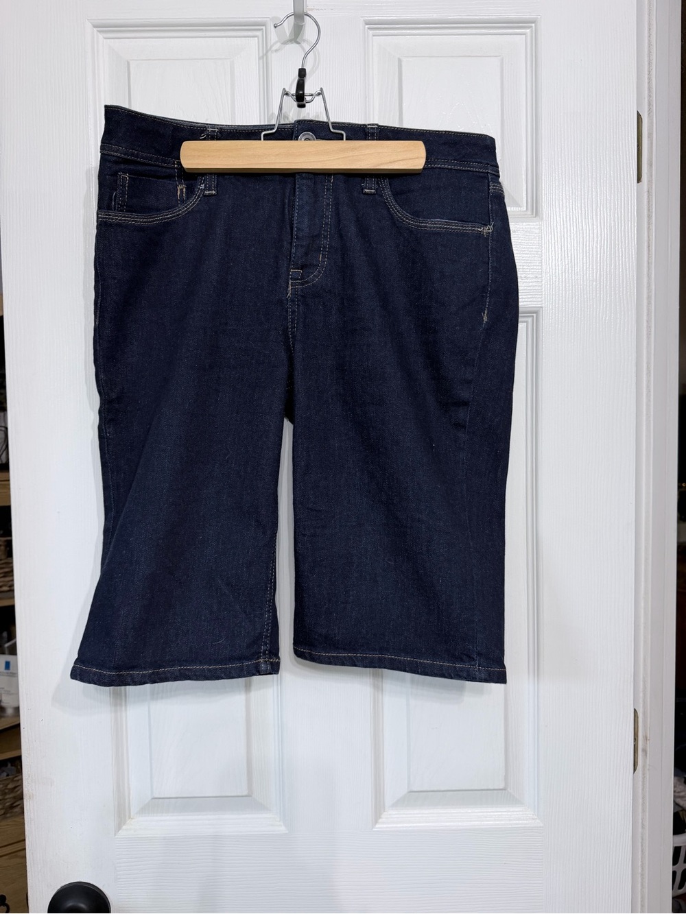 St. John's Bay Dark Blue Denim Jean Shorts